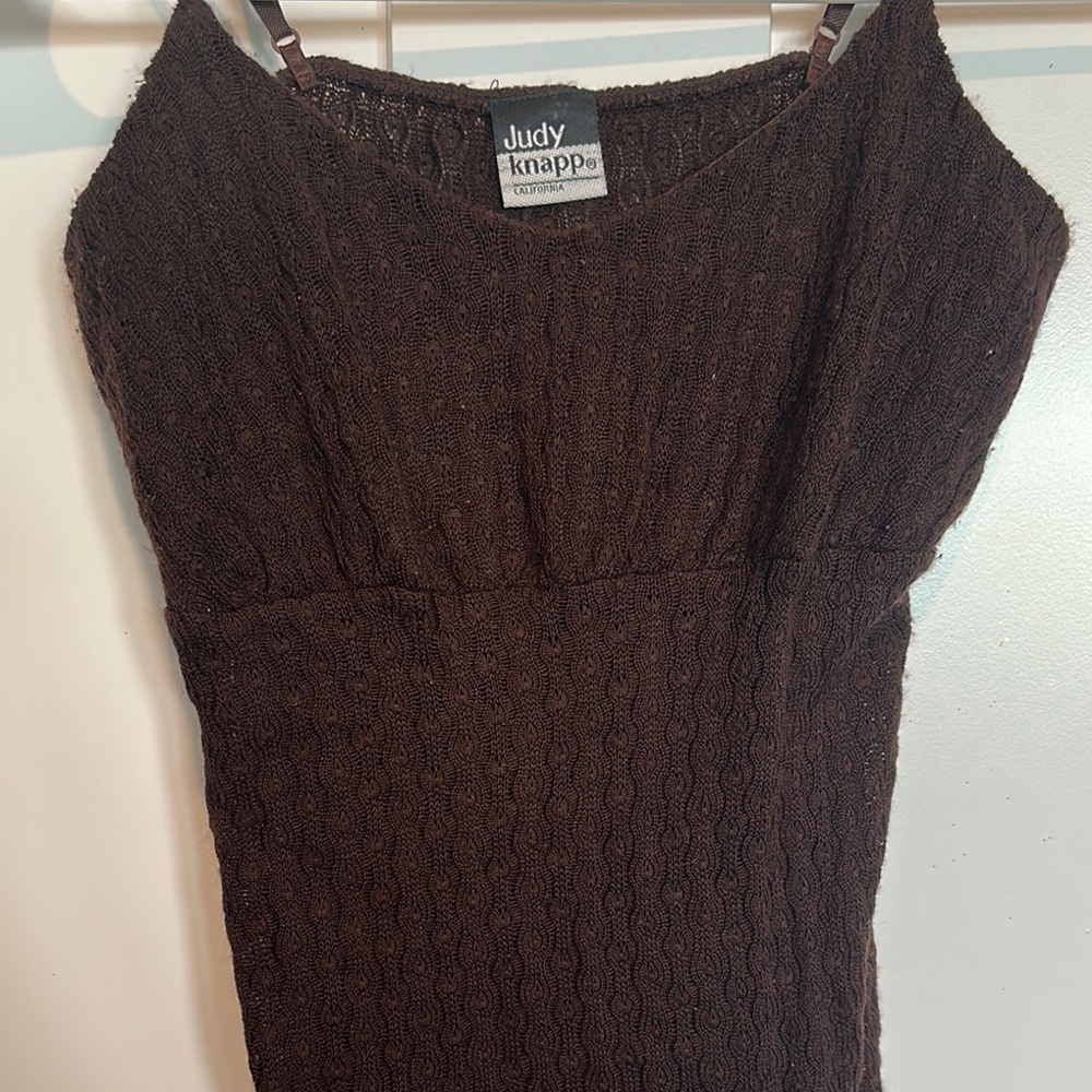 Judy Knapp Brown Lace Camisole